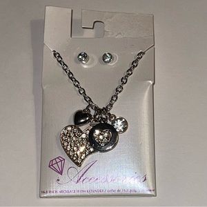 Accessories Silver & Gold Tone Charm Necklace